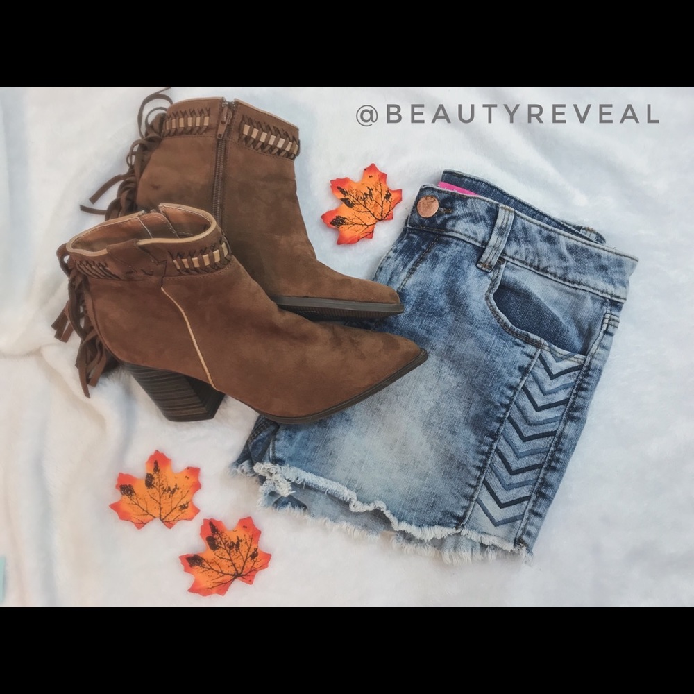 Acid Wash Jean Cut Off Shorts